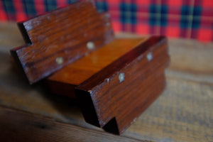 Handcrafted Deco Style Wood Bookends