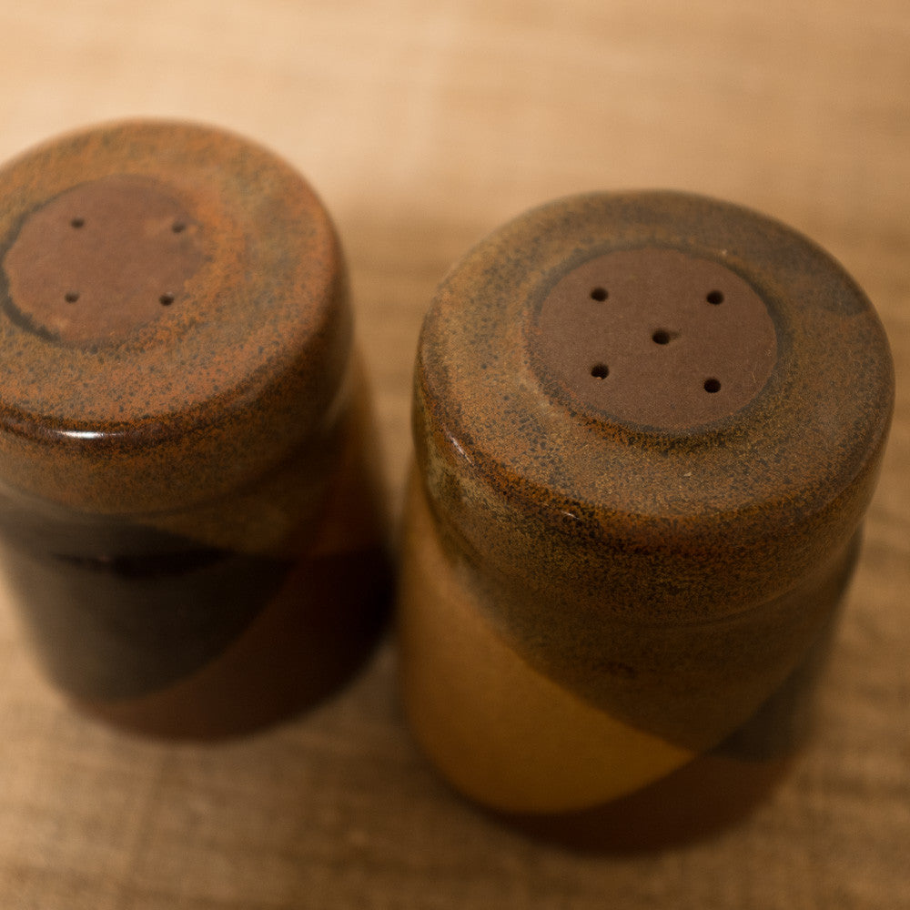Mid-Century Modern Ceramic Salt and Pepper Shakers