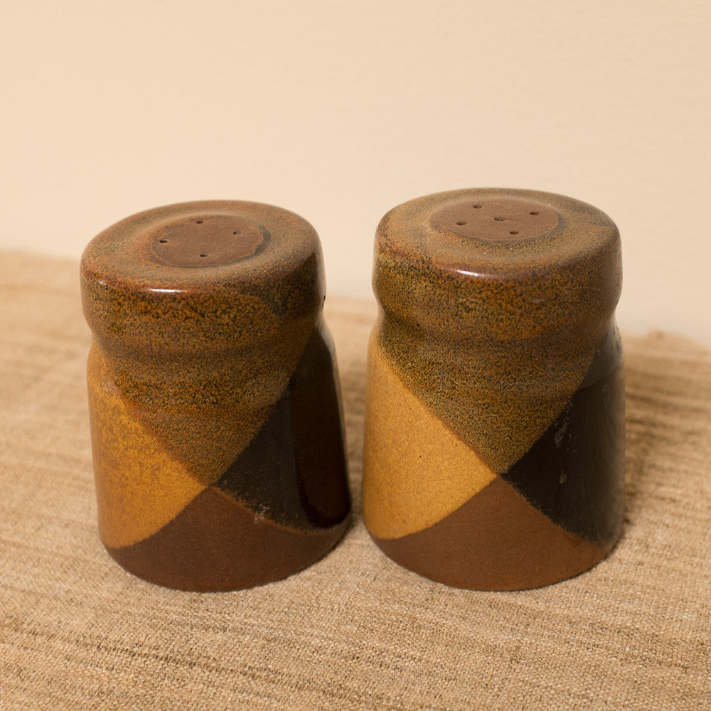Mid-Century Modern Ceramic Salt and Pepper Shakers
