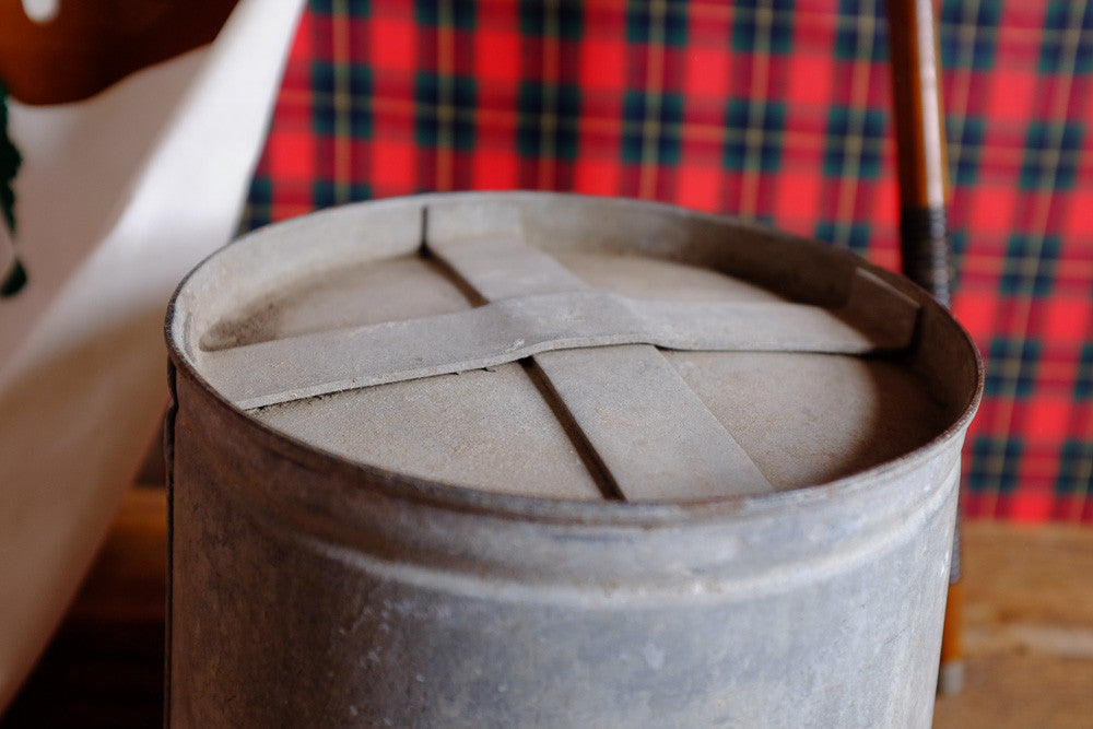 Vintage military fire bucket