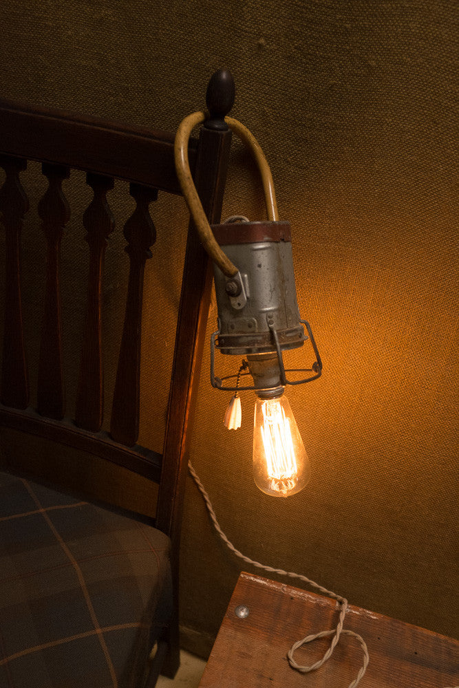 Rustic Industrial Reading Lamp