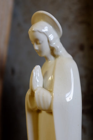 Vintage ceramic Madonna figurine 