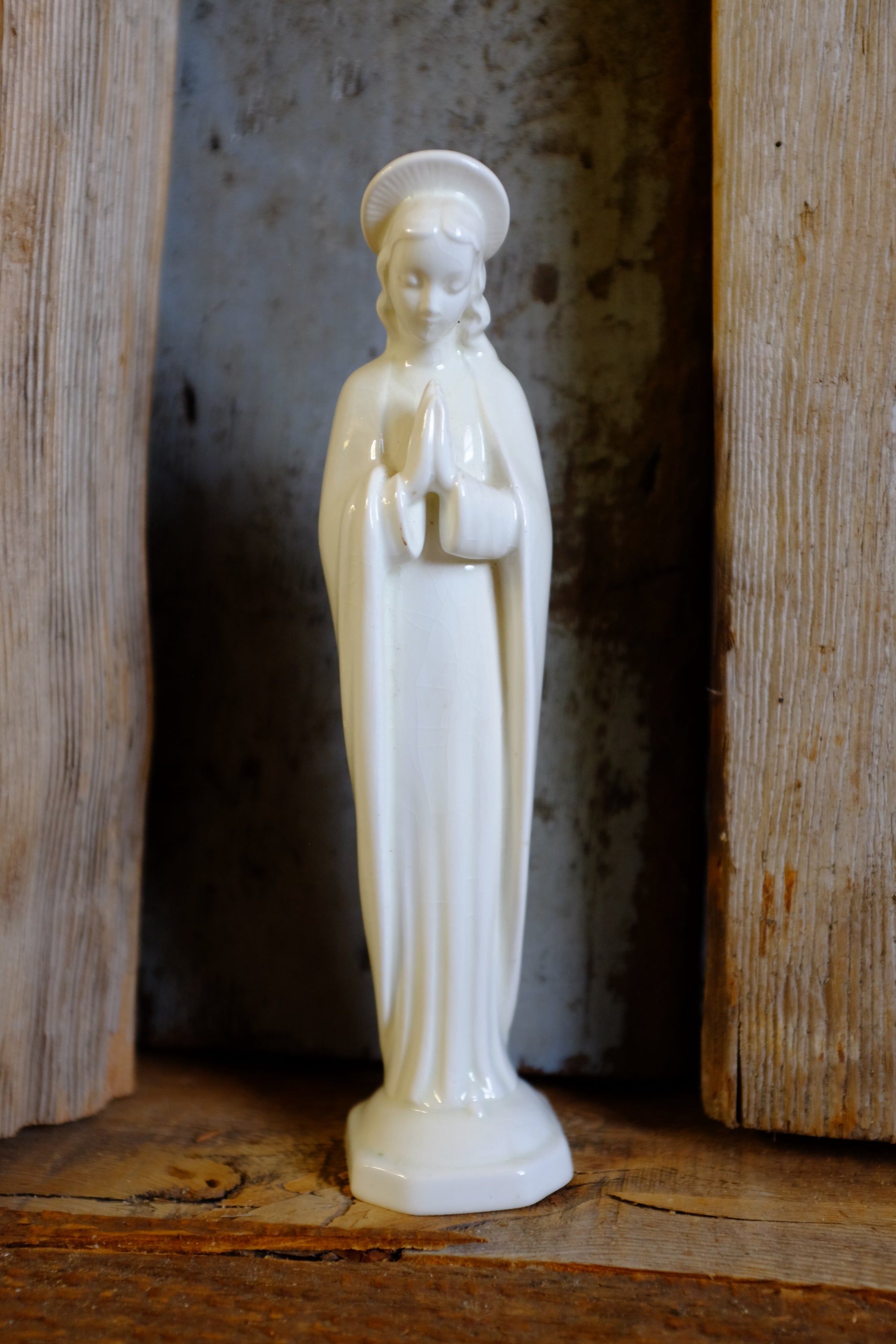 Vintage ceramic Madonna figurine 