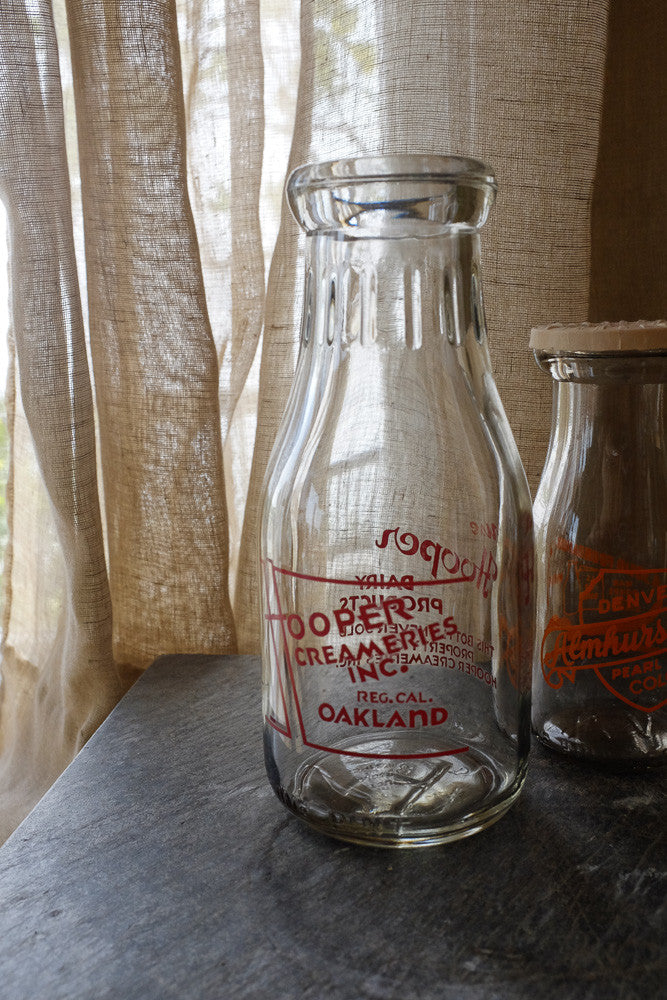 Vintage milk bottle