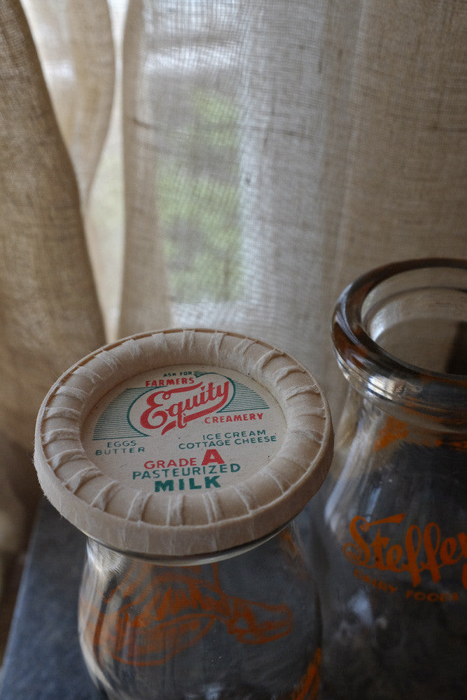 Vintage milk bottle