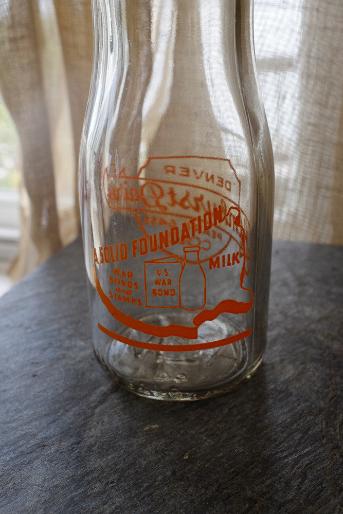 Vintage milk bottle