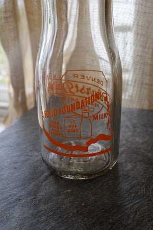 Vintage milk bottle