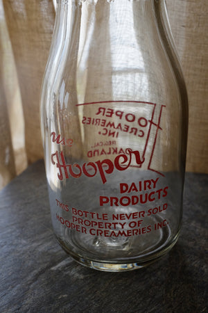 Vintage milk bottle