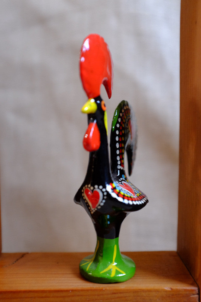 Vintage ceramic rooster figurine 