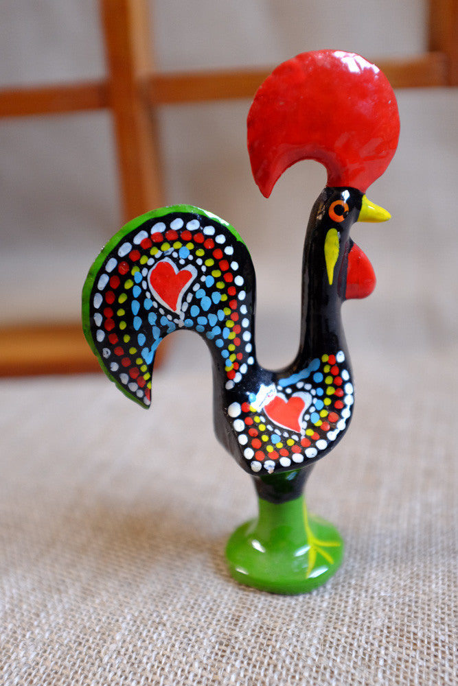 Vintage ceramic rooster figurine 