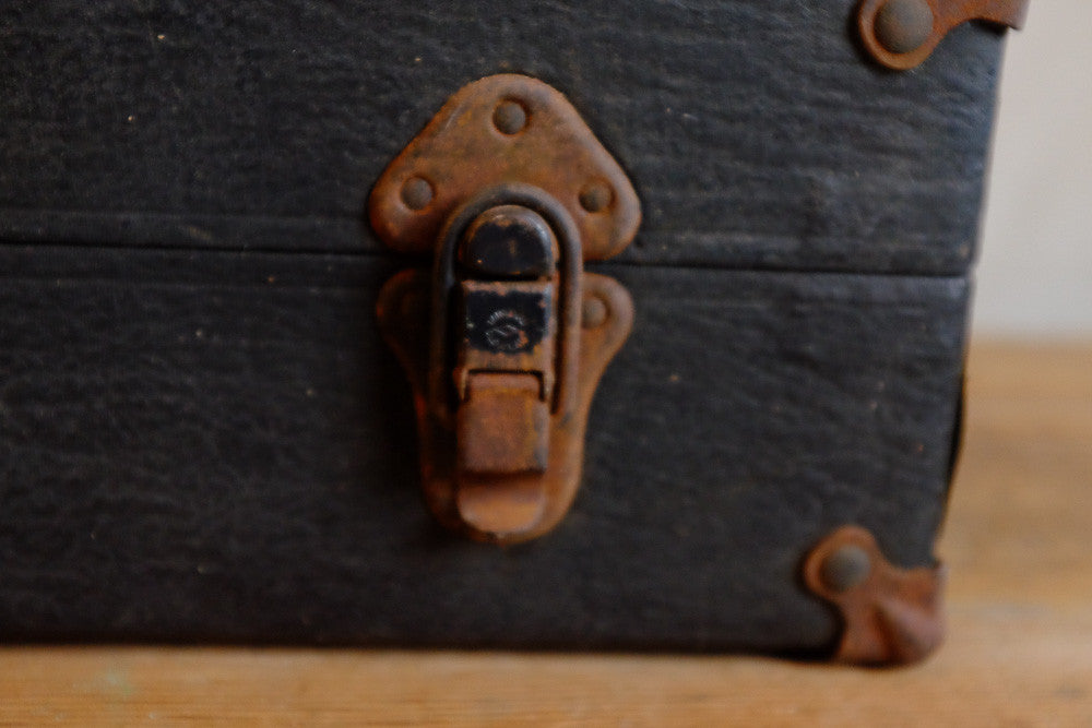 Antique Black Instrument Case Latch Detail