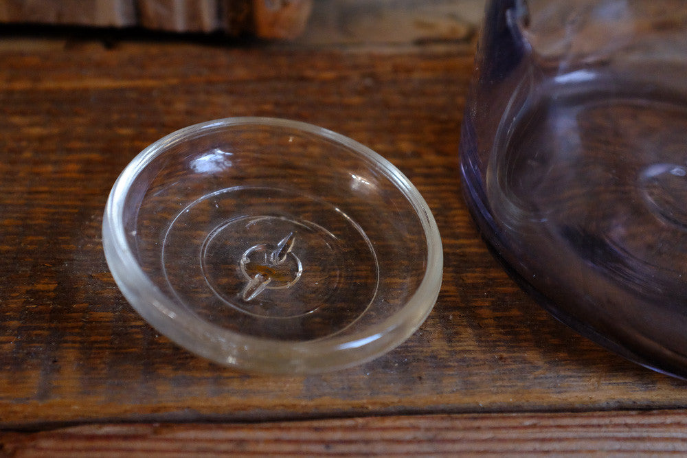 Vintage purple glass jar 