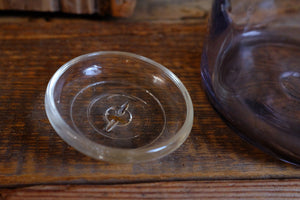 Vintage purple glass jar 