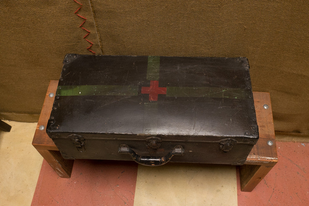 Loan's Red Cross suitcase