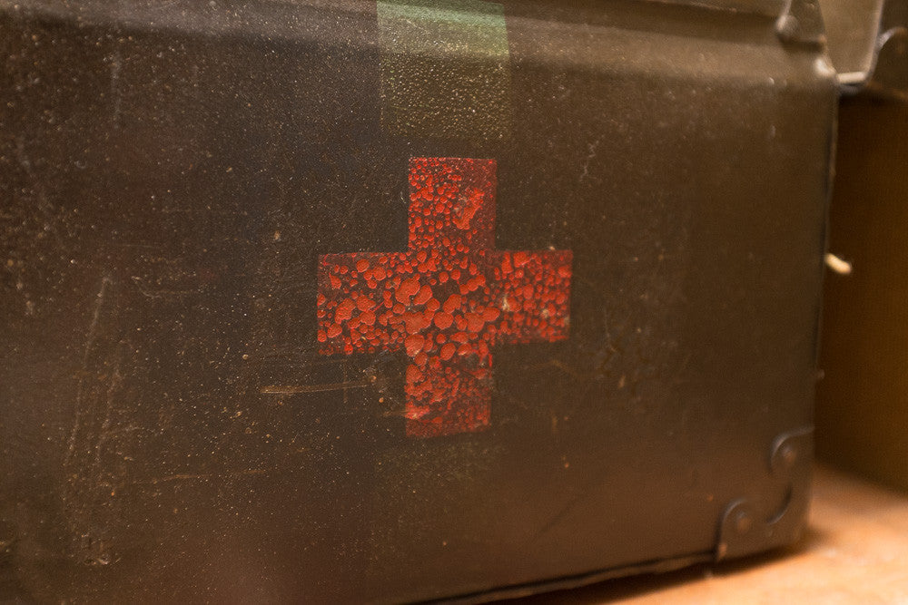 Vintage American Red Cross suitcase 