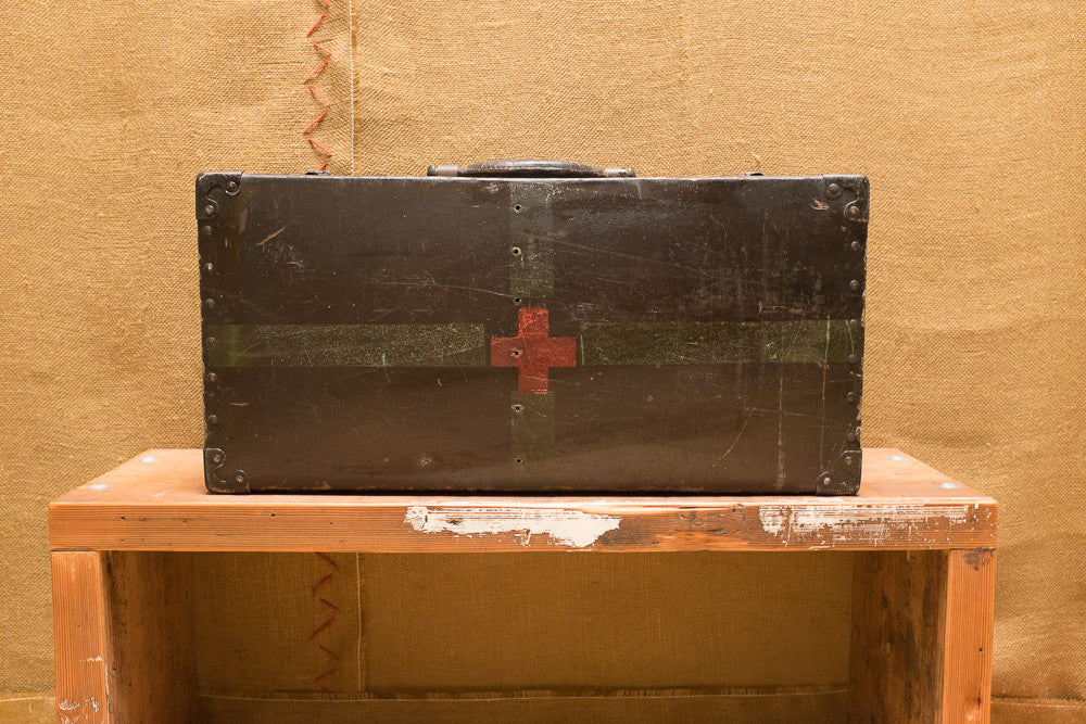 Vintage American Red Cross suitcase 