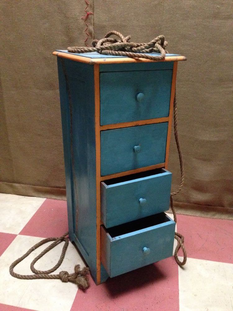 Hand-painted rope drawers with original paint 