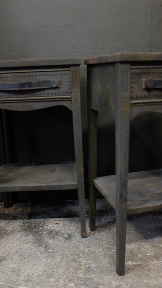 Chad's charcoal side tables