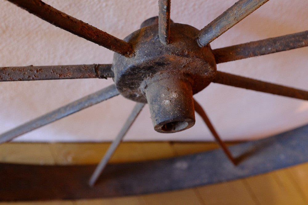 Authentic Rustic Wagon Wheel for Garden Decor