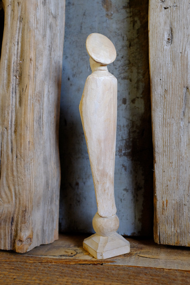 Hand carved wooden Madonna statue